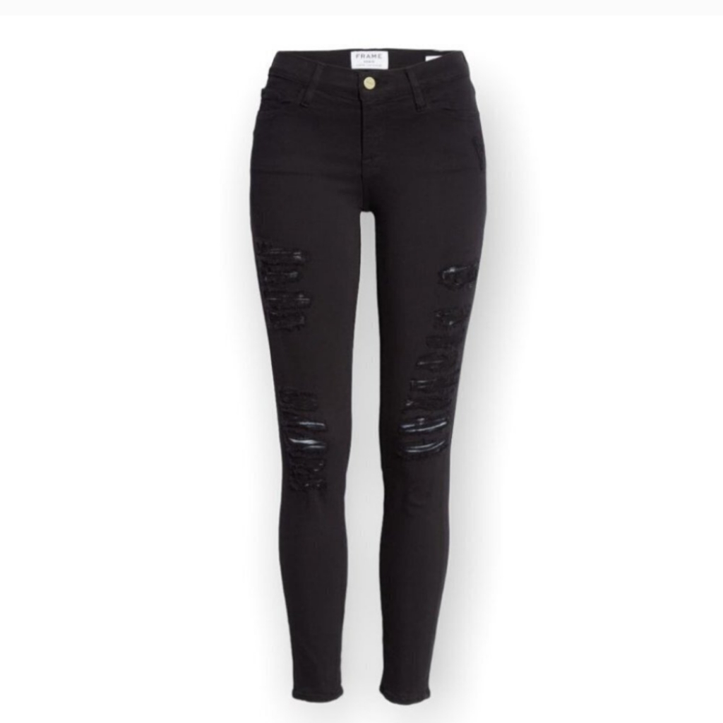 Size 29 Frame Black Distressed London Los Angeles Denims